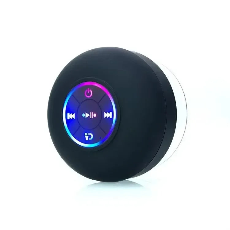 2025 New bathroom waterproof wireless LED suction Cup Mini Bluetooth speaker Portable outdoor sports stereo speakers